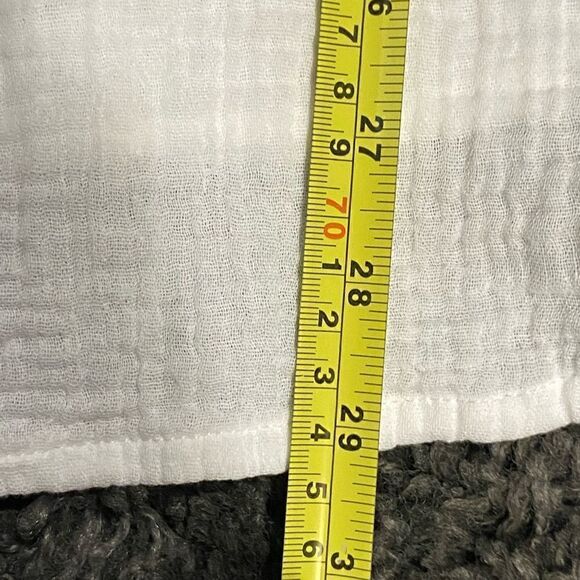 Caffe Marrakesh Solid White Casual Button Down Shirt - Picture 12 of 13